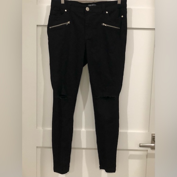 Forever 21 Distressed Skinny Pants - Picture 2 of 4